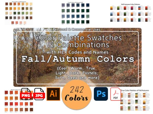 Fall and Autumn Color Palettes