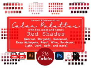Red Color Palettes