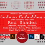 Red Color Palettes