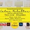 Yellow Color Palettes
