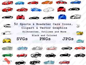 Race and Sports Car SVG PNG
