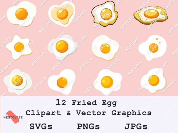 Fried Egg SVG PNG Clipart