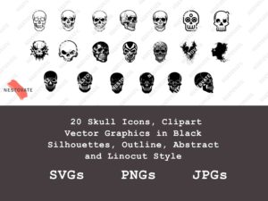 Skull SVG PNG Clipart